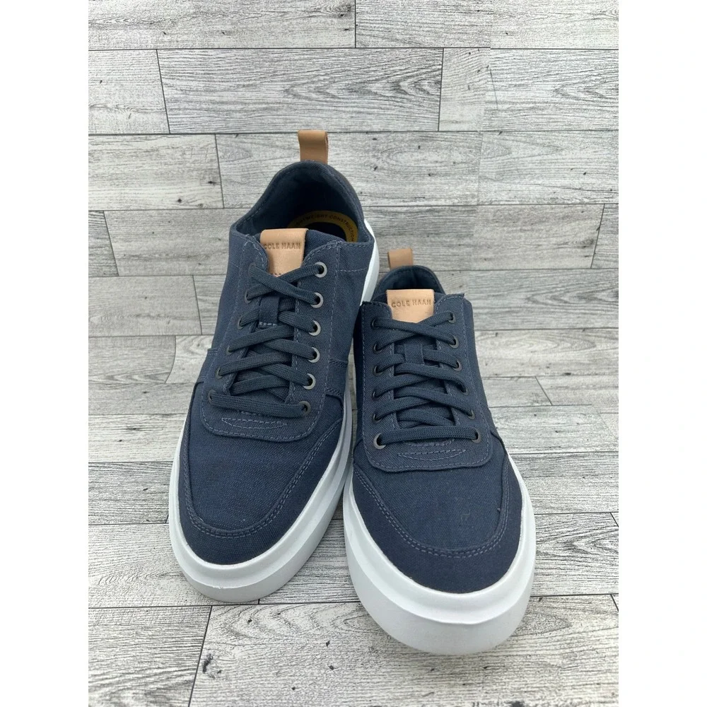 Cole Haan GrandPro Rally Canvas Court Sneakers Navy Blue Men Sz 8M C34716